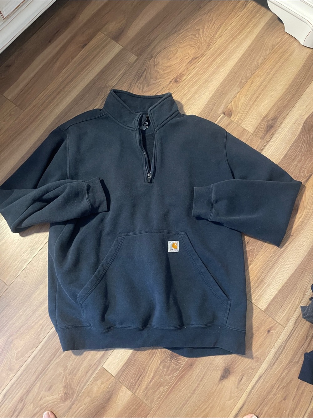 Carhartt darkest blue/black Men’s Half-Zip Pullover Sweatshirt xl